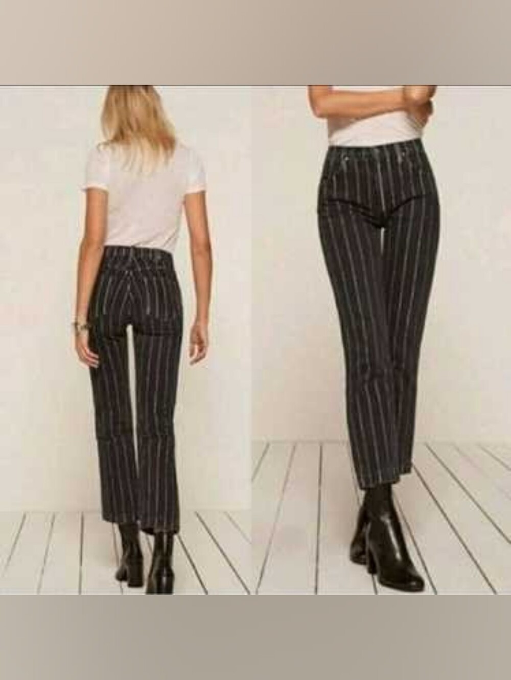 Reformation Roper Jean in Sulu Stripe